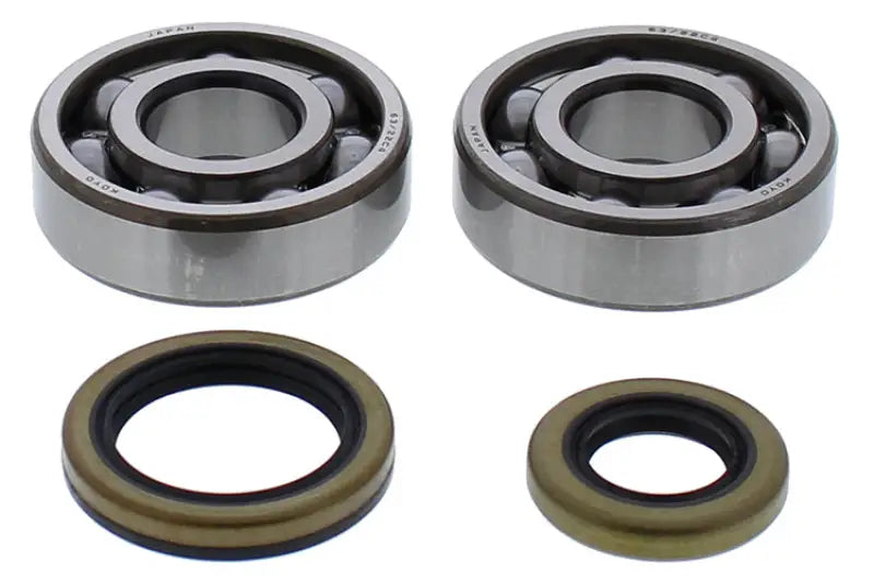 Two ball bearings and oil seals from the 24-1119 Crankshaft Bearing Seal Kit for RV parts & accessories