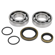Crankshaft bearing seal kit for engine repair, includes bearings and seals