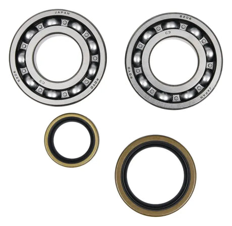 Two ball bearings and oil seals from the 24-1129 Crankshaft Bearing Seal Kit for RV parts & accessories