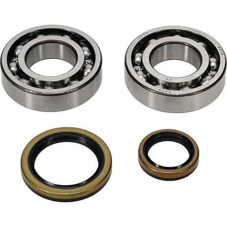 Two ball bearings and oil seals from the 24-1129 Crankshaft Bearing Seal Kit for RV parts & accessories