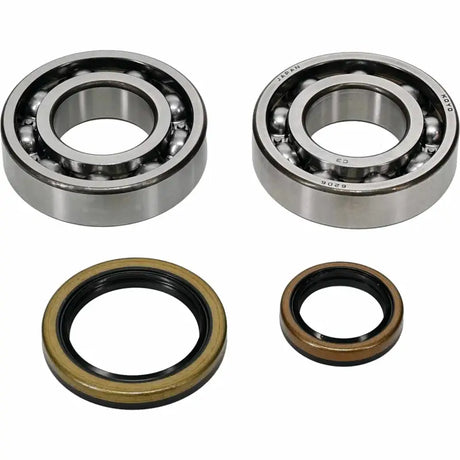 Two ball bearings and oil seals from the 24-1129 Crankshaft Bearing Seal Kit for RV parts & accessories
