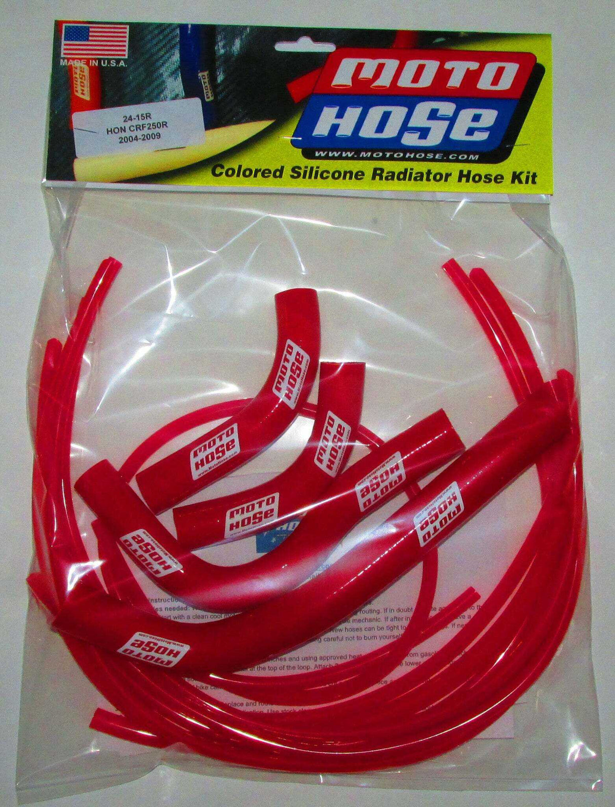 MOTO HOSE 24-129R Hose Kit Red Hon