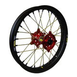 24-1317242 Pro-Wheel Wheel Rear 1.85X19 Red Hub Blk Rim/Gld Spoke/Blk Nipple - RV and Auto Parts