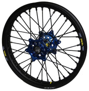 24-2103222 Pro-Wheel Wheel Rear 1.85X19 Blue Hub Blk Rim/Blk Spoke/Blk Nipple - RV and Auto Parts