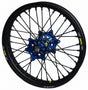 24-3203222 Pro-Wheel Wheel Rear 2.15X19 Blue Hub Blk Rim/Blk Spoke/Blk Nipple - RV and Auto Parts