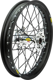 24-5981221 Pro-Wheel Wheel Rear 2.15X18 Silver Hub Blk Rim/Blk Spoke/Sil Nipple - RV and Auto Parts