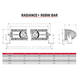 240053 Rigid Industry Rad + 40 Rgbw - Light Bar
