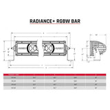 240053 Rigid Industry Rad + 40 Rgbw - Light Bar