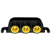 Black electrical connector block for Gemeco Simnet T-Joiner 3-Way repair or install