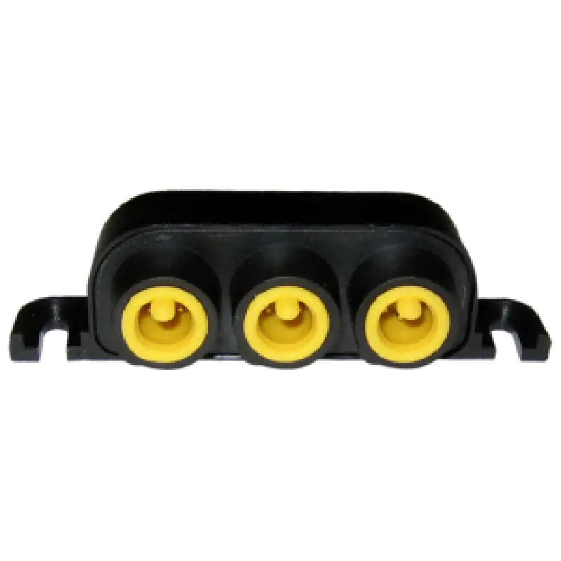 Black electrical connector block for Gemeco Simnet T-Joiner 3-Way repair or install