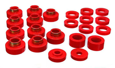 Energy Suspension 2.4102R Energy Suspension Cj5-7 Body Mounts - Red