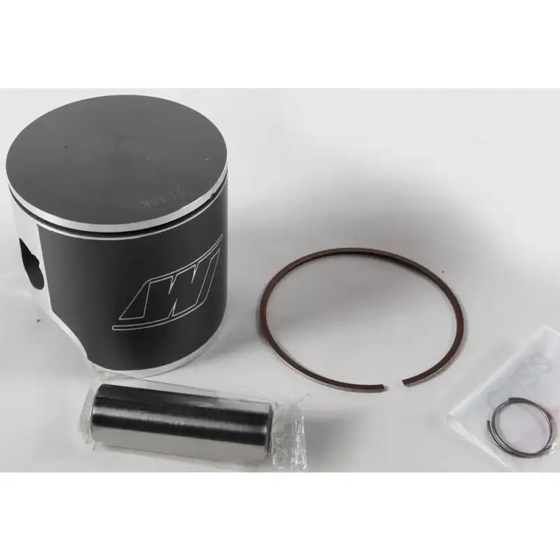 Black piston with silver top, wrist pin, piston ring, circlips for 2416M07800 Piston M07800