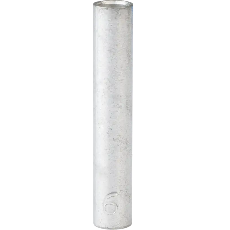 Silver metal cylinder of Ancor Tinned Butt Connector for secure wiring connections