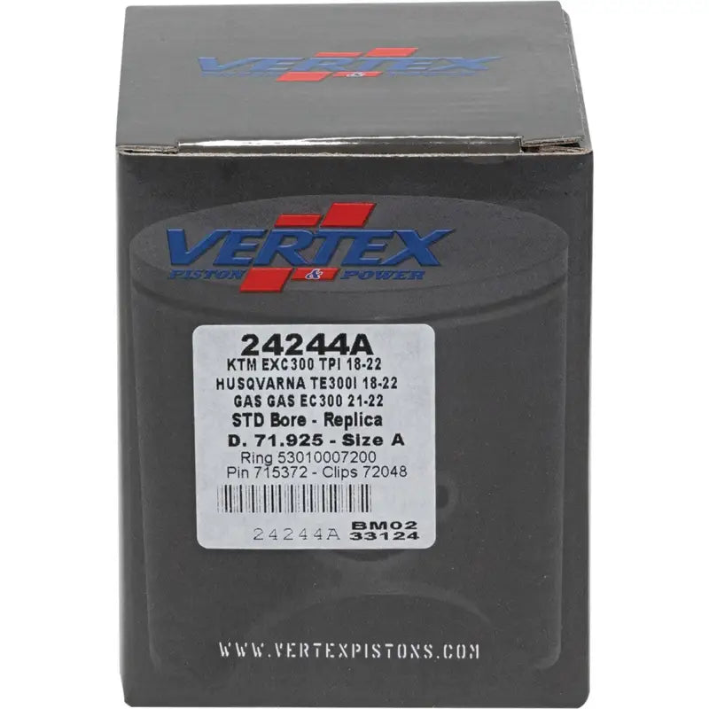 Vertex piston kit box for 24244A Cast Piston Kit for Husqvarna and KTM bikes