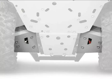 Silver metal undercarriage protection for powersports usa by Rival Powersports USA