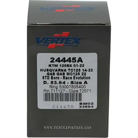 24446B Vertex Piston Kit Cast Race Evolution 46.95/Std Ktm / Husq / Gas - RV and Auto Parts
