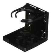 Black Attwood Marine Dual Ring Drink Holder - perfect for RV, Automotive, Powersports, off-road, and marine use. Durable, powder-coated finish for boat consoles or gunnel rails. Marine, AVADA - Best Sellers, Marine Maintenance