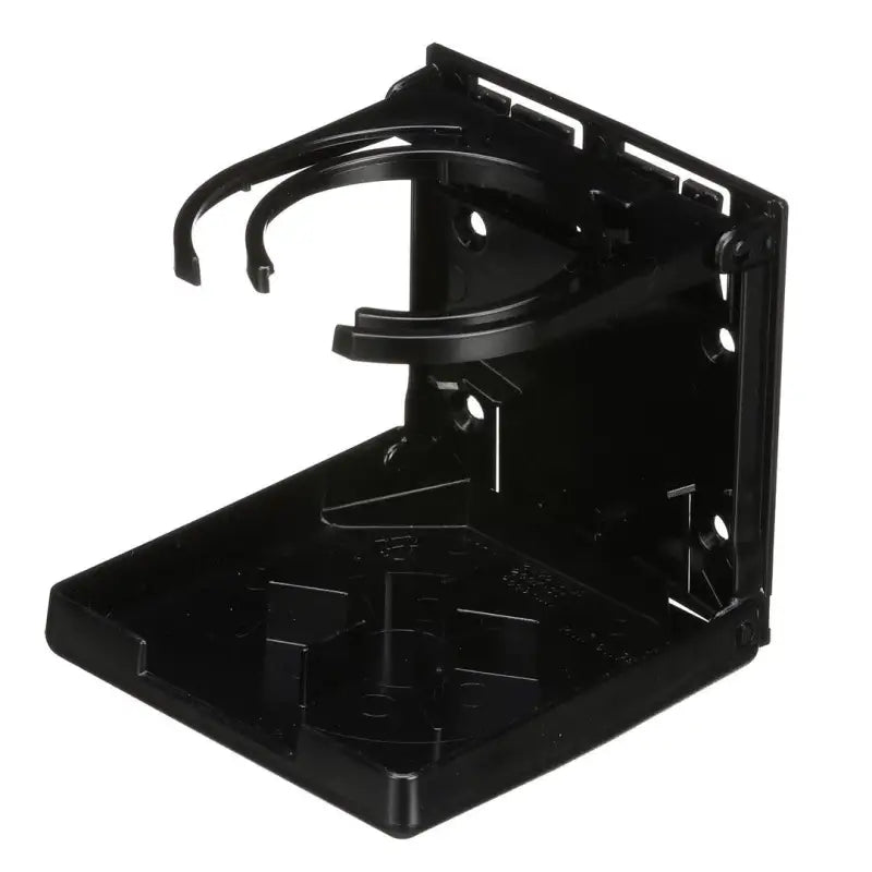 Black Attwood Marine Dual Ring Drink Holder - perfect for RV, Automotive, Powersports, off-road, and marine use. Durable, powder-coated finish for boat consoles or gunnel rails. Marine, AVADA - Best Sellers, Marine Maintenance