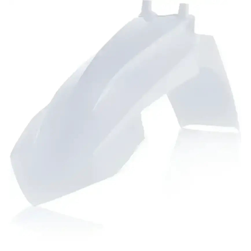 White plastic motorcycle fender for model 2449516811, perfect for stylish rides