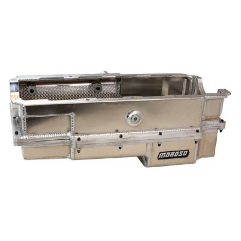 Moroso 20393 Moroso CN/Energy MFG/DRCE2 2-Piece Wet Sump Aluminum Oil Pan w/Double Power Kick Outs