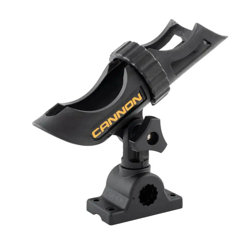 2450169-1 Cannon Cannon Rod Holder in durable black construction, designed to securely hold fishing rods, with reliable and robust design.