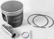 Dark grey 2450M09030 piston with white rings and logo for Piston M09030 A/C ’07 09 S/M