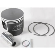 Dark grey 2450M09030 piston with white rings and logo for Piston M09030 A/C ’07 09 S/M