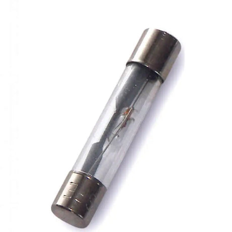 Cylindrical Wirthco AGC glass fuse with metal caps for electrical protection