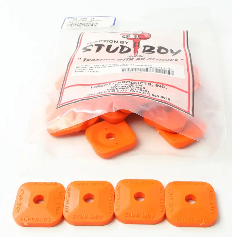 2462-P1-ORG Super Lite Plus Backers Orange 24/Pk - Single