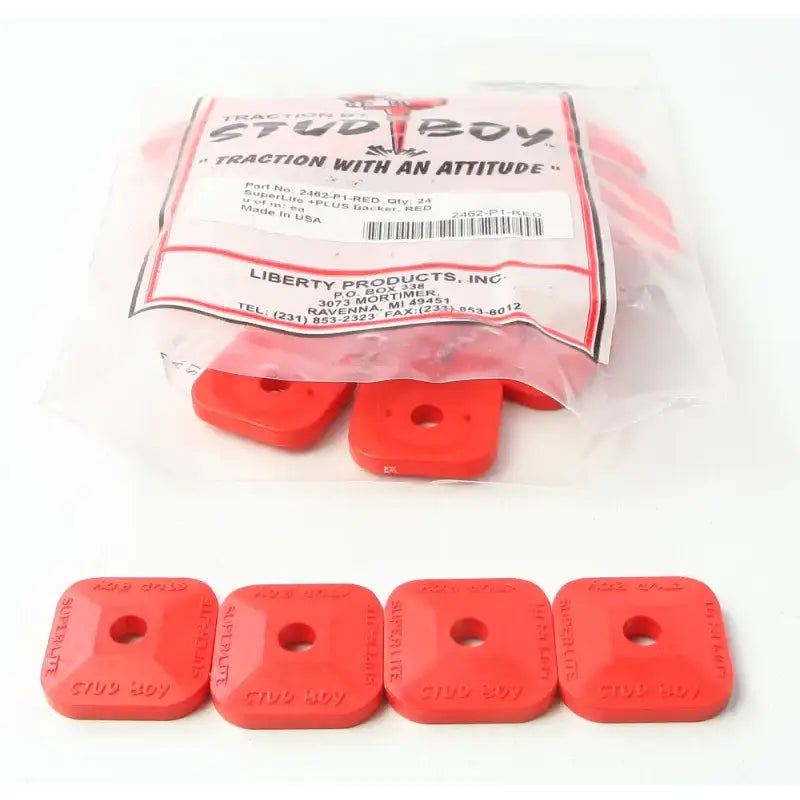 2462-P1-RED Super Lite Plus Backers Red 24/Pk - Single