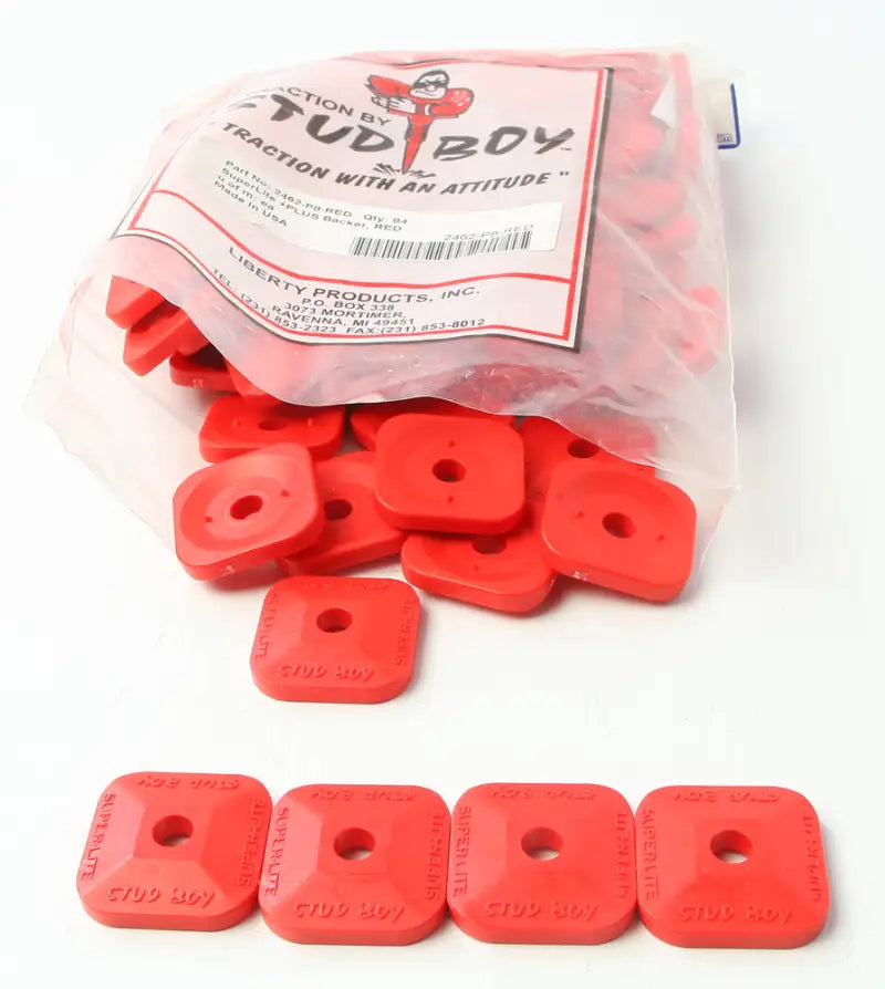 2462-P8-RED Super Lite Plus Backers Red 84/Pk - Single