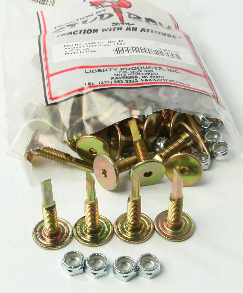 2465-P2 ASSaSSins Studs 1.500’’ 48/Pkg - Assassins Improved Drag