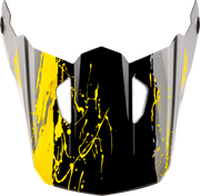 Yth Kinetic Drip Helmet Visor Grey/Black/Yellow Ys Yl
