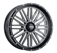 ITP Momentum Wheel Blk/Mac 24x6.5 4/156 4+2.5 (+10mm) for Powersports