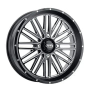 ITP Momentum Wheel Blk/Mac 24x6.5 4/156 4+2.5 (+10mm) for Powersports