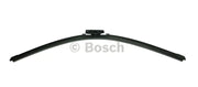 Curved black windshield wiper blade from 24OE Bosch Icon Wiper Blade line for clear vision