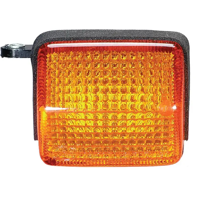 Orange rectangular turn signal light for K&S 25-1011 turn signal assembly front right