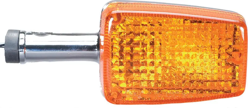 Amber rectangular turn signal with chrome stem for 25-1096 turn signal assembly K&S