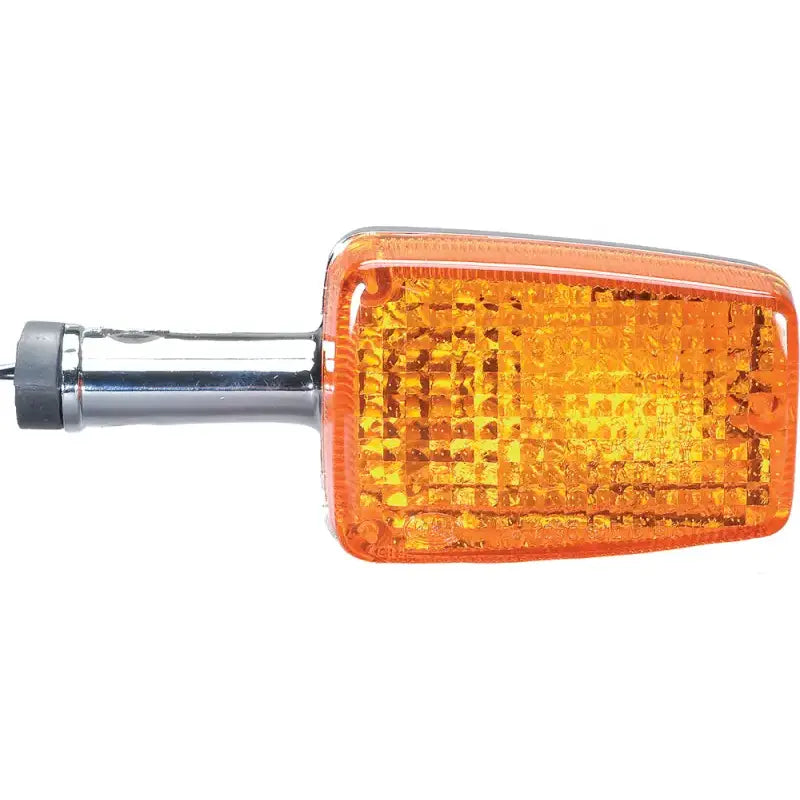 Amber rectangular turn signal with chrome stem for 25-1096 turn signal assembly K&S