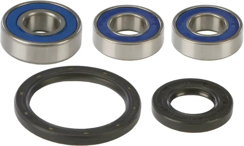 Metallic wheel bearing with blue seals and rubber seals from 25-1098 seal kit