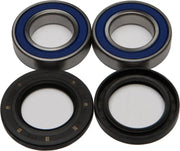 Wheel bearing and seal kit with blue seals and rubber oil seals for balls wheel bearing