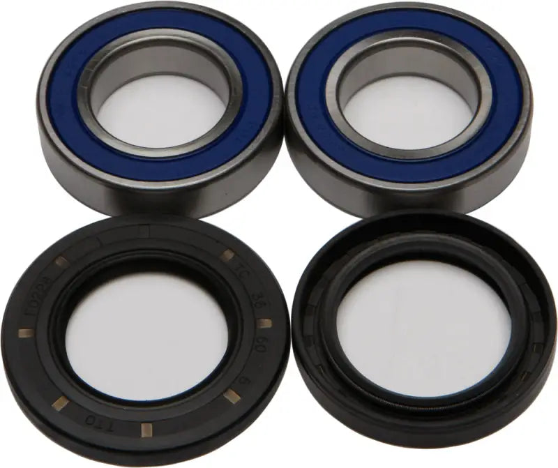 Wheel bearing and seal kit with blue seals and rubber oil seals for balls wheel bearing