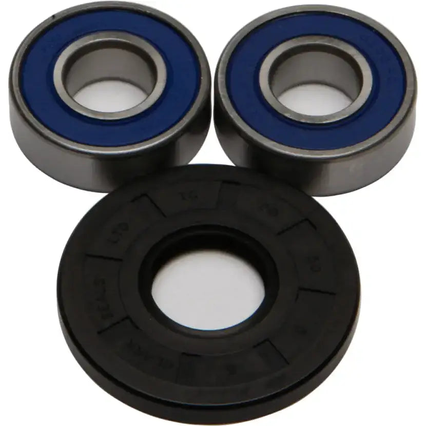 Two sealed ball bearings and a rubber seal for the 25-1119 wheel bearing seal kit