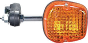 Orange rectangular turn signal assembly for K&S 25-1171 front right motorcycle turn signal