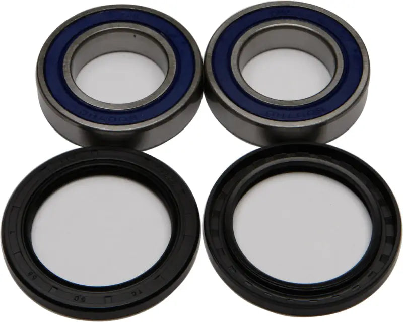 Wheel bearing and seal kit with two ball wheel bearings and oil seals for easy repair