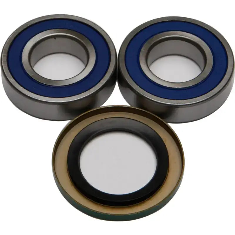 Three circular wheel bearings in a 25-1518 Wheel Bearing Kit for smooth rides