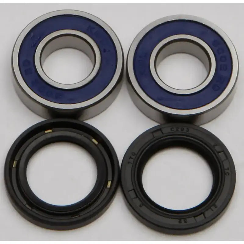 Two bearings and two seals from the 25-1539 Front Wheel Bearing Kit