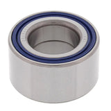 Shiny metallic wheel bearing with blue seals, perfect for balls wheel bearing repair