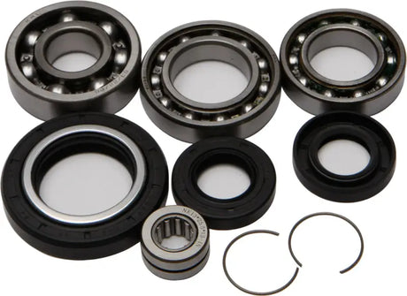 Front differential bearing and seal kit with bearings, seals, and clips for RV parts