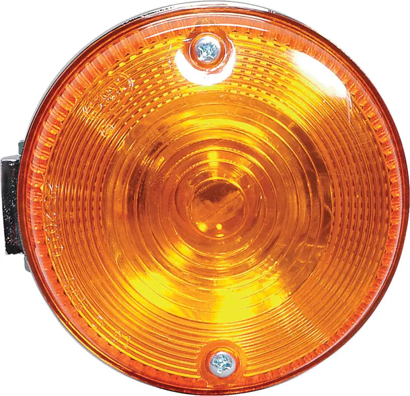 Round amber turn signal light for K&S 25-2016 turn signal assembly rear upgrade